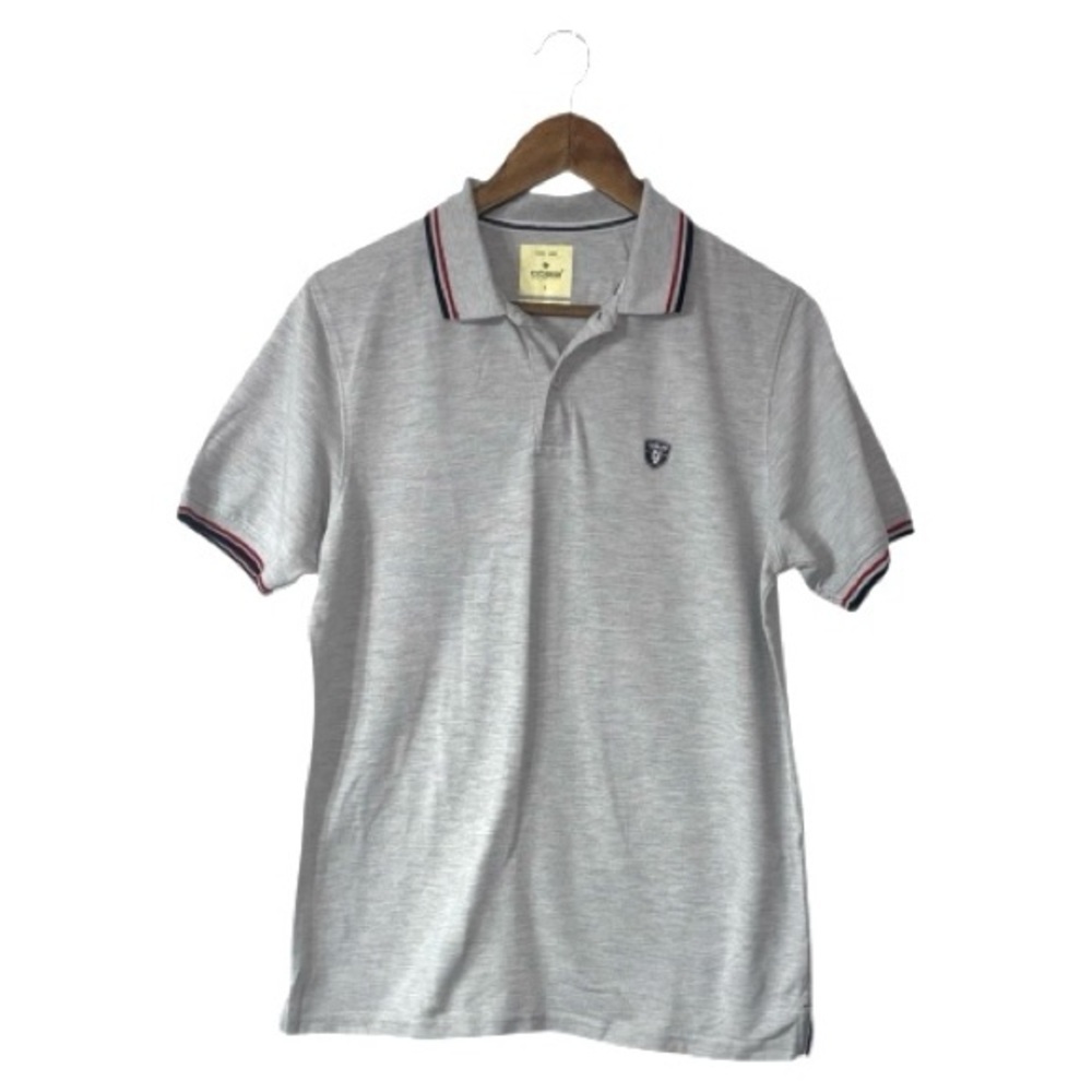 Cobb Italy Grey Polo Shirt Short Sleeves Flying Colors Preppy Mens Size Large